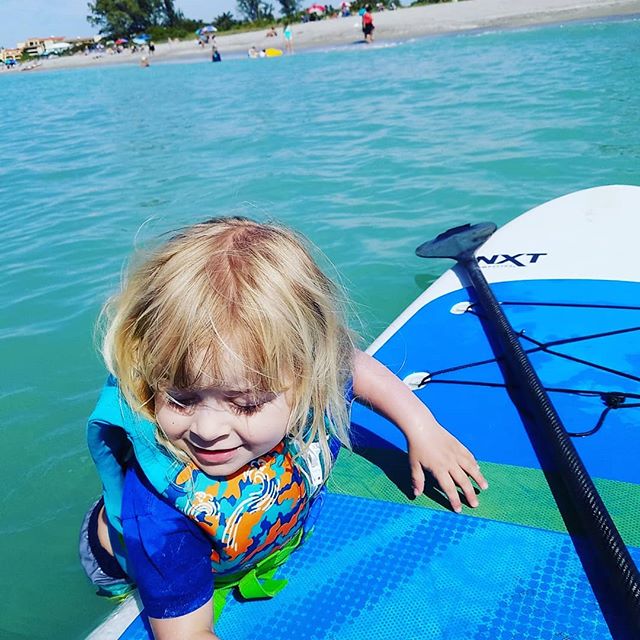 A beautiful day for a dip in the gulf! #siestakeypaddleboards #siestakey