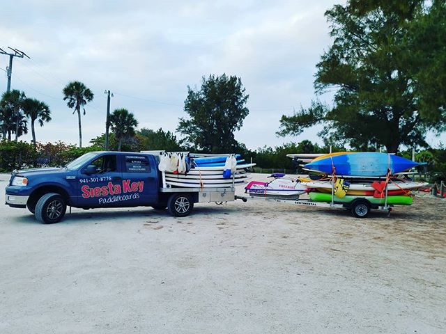 Loading up after a day of fun with Siesta Key Paddleboards! #siestakeypaddleboards #siestakeysunset #siesta #siestakey
