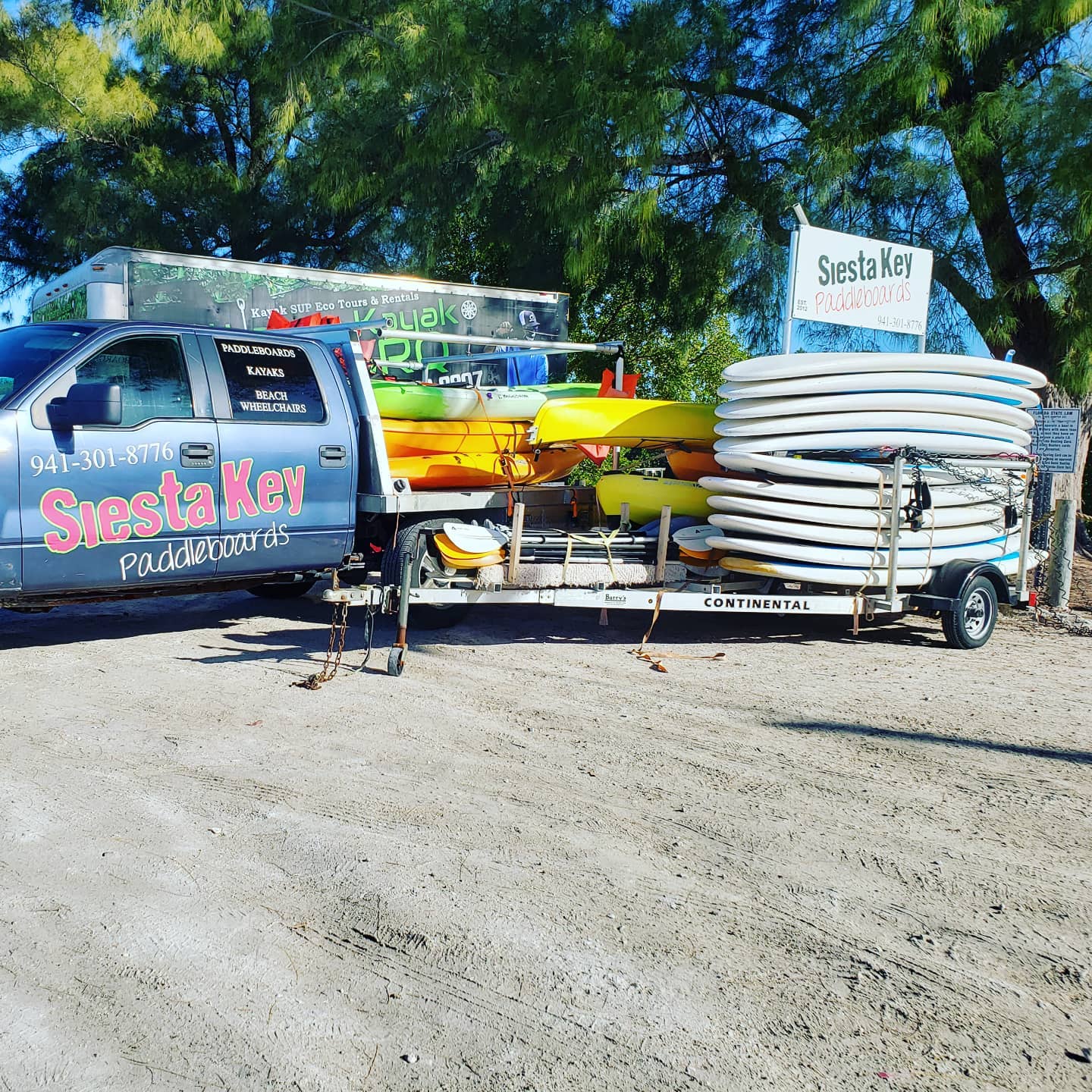 Loaded up and prepared for fun!! #siestakeypaddleboards #siesta #siestakey #turtlebeach