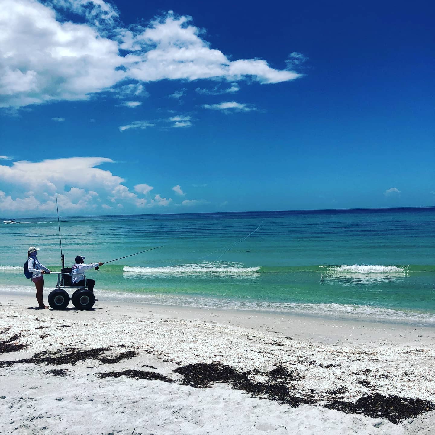 Siesta Key Paddleboard / Siesta Key Beach Wheelchairs Beach Wheelchair Fishing Charters by @nonnaglem 😀This is true a true friend!